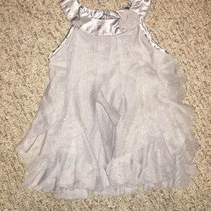 Silver Ruffle Dress 18m